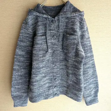 NON NON 후드 부착 가디건 그레이 계열 38 M 사이즈