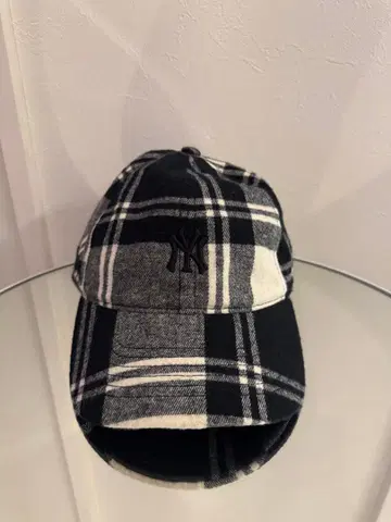 MLB 체크 무늬 캡 새상품급