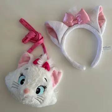 디즈니 마리 머리띠 패스 케이스 코인 케이스 세트