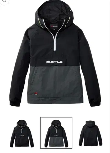 BURTLE 4054 [2025AW] 아노락 후드티 스톰 그레이 L