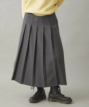 GEVACO 플리츠 스커트 (그레이)