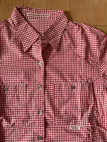 마드모아젤 논논 깅엄 체크 셔츠 M