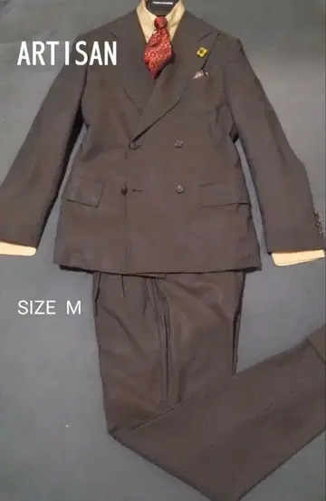 ARTISAN 더블 브레스트 비즈니스 정장 M