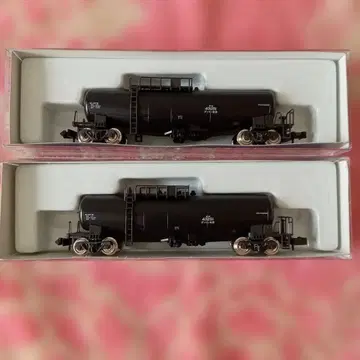 N 게이지 탱크 자동차 2량 세트 블랙