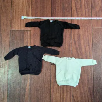 momoko 옷 갈아입기 의류 스웨트 셔츠 3색 세트