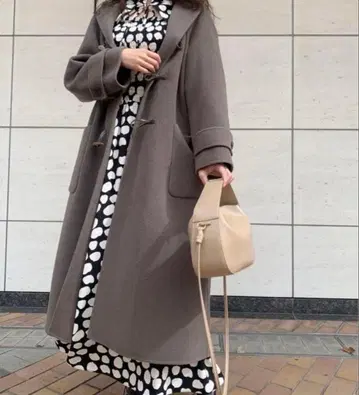 snidel 울 리버 더플 코트 브라운 모카