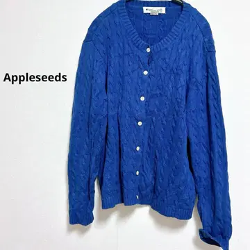 Appleseeds 1X 파란색 가디건 블루 겉옷