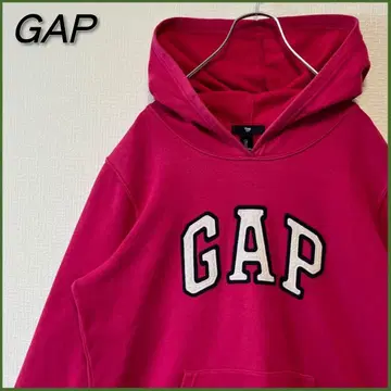 GAP 갭 와펜 로고 풀오버 후드티 핑크 L