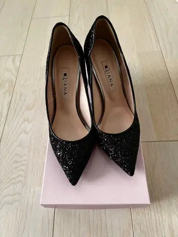 DIANA 펌프스 글리터 블랙 22.5