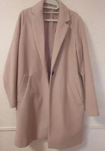 체스터 코트 여성용 핑크 베이지