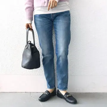 쉽스 WEB 한정판 슬림 테이퍼드 데님 셀비지