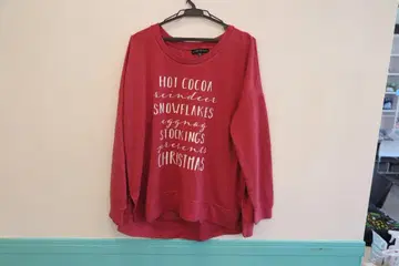 State of Mine 구제 의류 사이즈 XXL 빨간색 영문 프린트