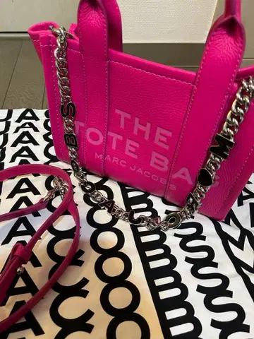 MARC JACOBS 가죽 핑크 토트백