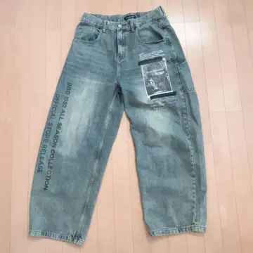 한국 스트릿 blackblond 데님 팬츠