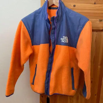 THE NORTH FACE 플리스 자켓 오렌지/보라색