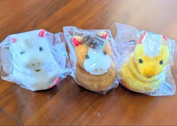 우마못치 2026 말 봉제 인형 화이트 브라운 골드 우체국