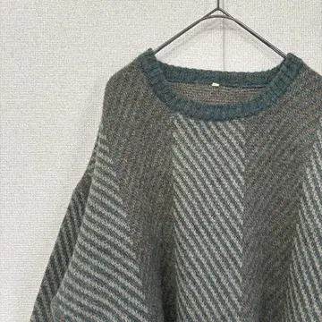 미국 빈티지 의류 니트 스웨터 패턴 무늬 M 상당 3235