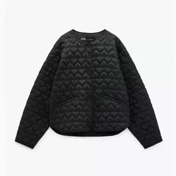 ZARA 하트 퀼팅 자켓 L 사이즈 하자품