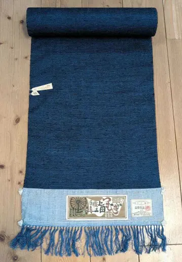 수직 상전명주 순수 실크 옷감 블루 미전개