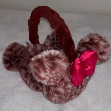 미니 귀마개 귀도리 레오파드 무늬 디즈니