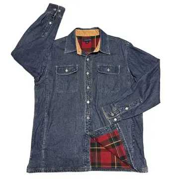 M 사이즈 랜드스엔드 남성용 데님 자켓 커버올 구제 의류 청바지