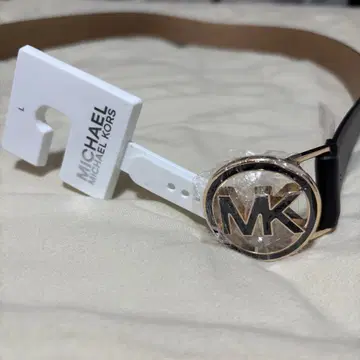 MICHAEL KORS 천연 가죽 벨트 L 사이즈 MK 로고
