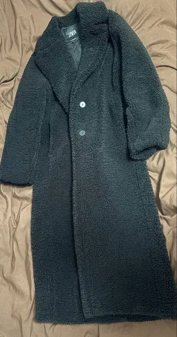 ZARA 블랙 롱 코트 S