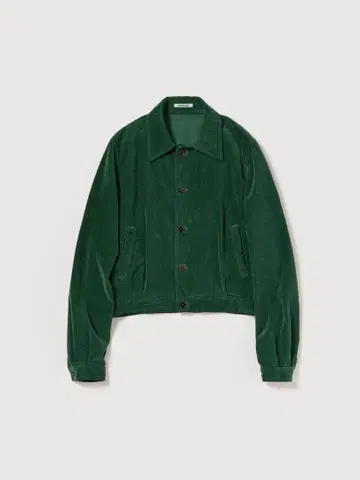 PIGMENT DYED FINX CORDUROY BLOUSON GREEN