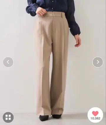 vis 우리쉬 원턱 와이드 팬츠 베이지