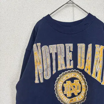 미국 빈티지 의류 맨투맨 프린트 칼리지 로고 노트르담 L 3228