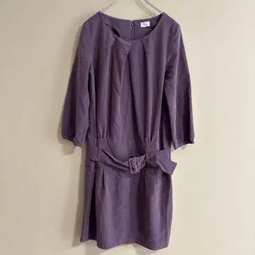 ivory court 아이보리 코트 브라운 긴팔 무릎 기장 원피스 M