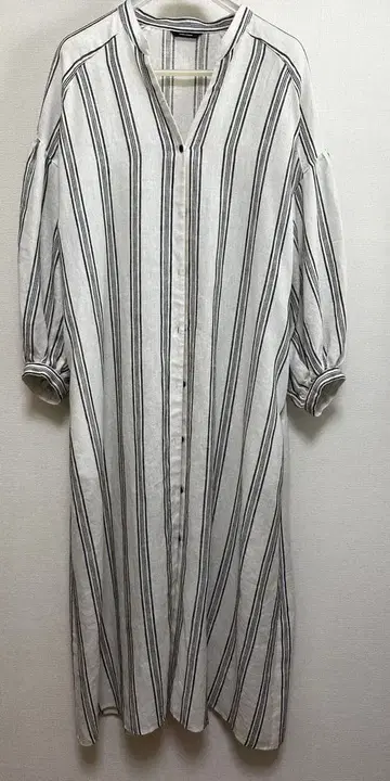 JOURNAL STANDARD 스트라이프 칠부 소매 셔츠 원피스