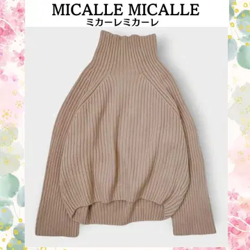 미카레미카레 리브 하이넥 니트 래글런 슬리브 두툼함 #298