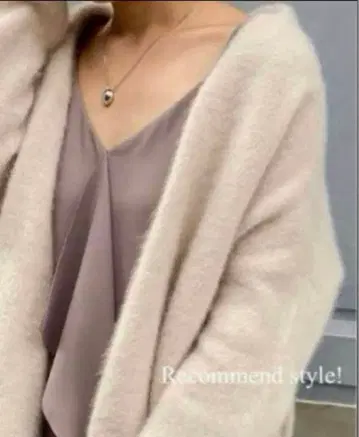 noble 라쿤 니트 오버 가디건 베이지