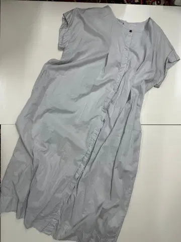 tukuroi 그레이 슬리브리스 셔츠 원피스