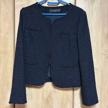 Reflect 네이비 노카라 자켓