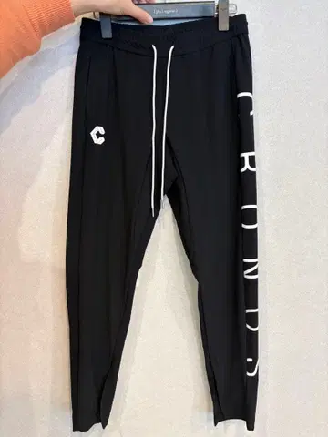 CRONOS 블랙 조거 팬츠 36(S)