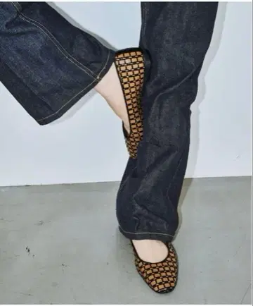 메쉬 플랫슈즈 25.0cm