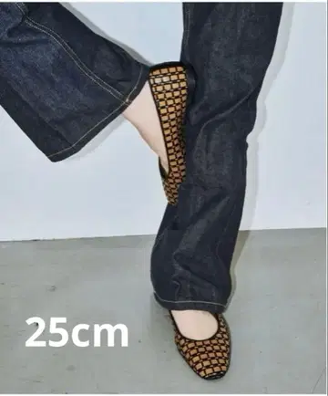 메쉬 플랫슈즈 25.0cm