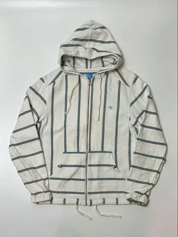 오션 퍼시픽 선웨어 스트라이프 지퍼 후드티 L 사이즈