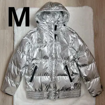 GAP 다운 자켓 M 실버 메탈릭 후드 갭