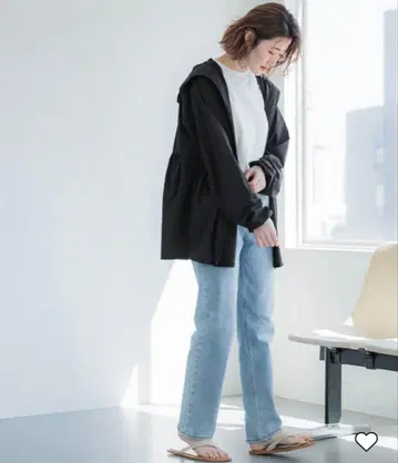 coca UV컷 개더 후드티