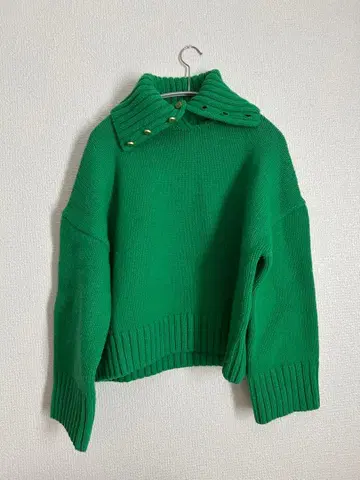 스픽 앤 스팬 버튼 니트 스웨터 긴팔