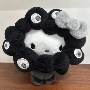 블랙 미야쿠미야쿠 키티  봉제 인형 카라비너 산리오 BC 블랙