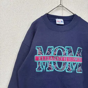 미국 빈티지 의류 맨투맨 자수 패턴 칼리지 M 3221