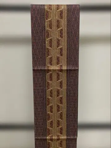 샤레 오비 미사용 순수 실크 전통 4m 50cm