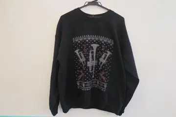 GILDAN 구제 의류 사이즈 L 블랙 트럼펫 프린트