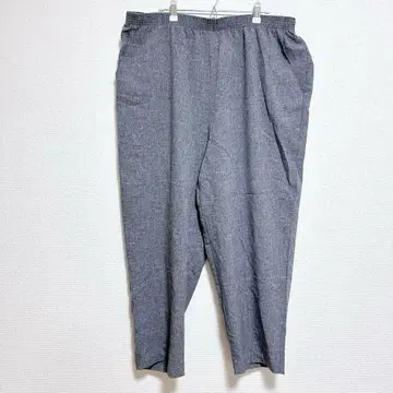 그레이 캐주얼 팬츠 슬랙스 [ 4L 상당 ] 루즈핏 빅 사이즈 여성용