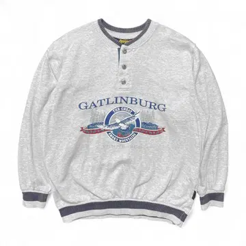 구제 의류 USA 90S 빈티지 헨리넥 맨투맨 트레이닝복