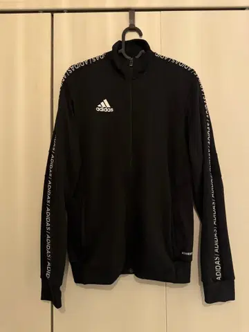 adidas 블랙 집업 저지